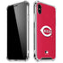 MLB Cincinnati Reds - Solid Distressed iPhone XS Max Clear Case